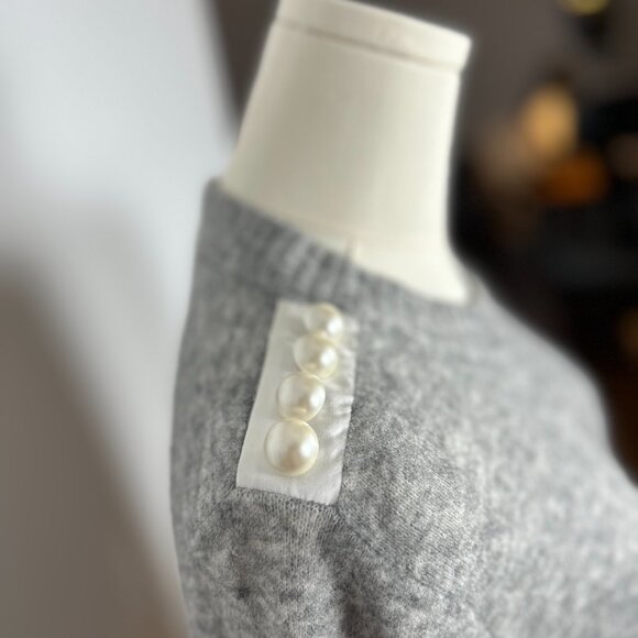 3.1 Phillip Lim Lofty Pearl Embellished Sweater Size US Small - Picture 3 of 7